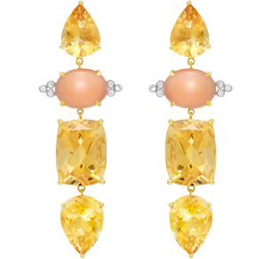 Chandelier Earrings, Diamonds, 0.25ct. Total