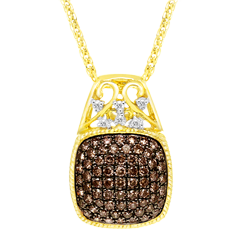 Pendant, Cognac Diamonds, 1.46ct. Total