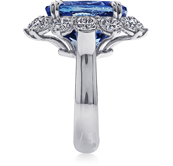 Sapphire Solitaire Engagement Ring