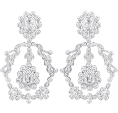 Drop Earrings, Diamonds, 4.50ct. Total