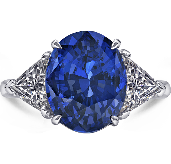 Sapphire Solitaire Engagement Ring