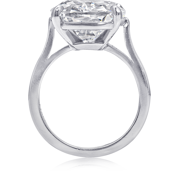 Solitaire Engagement Ring, White Diamonds, 10.31ct. Total