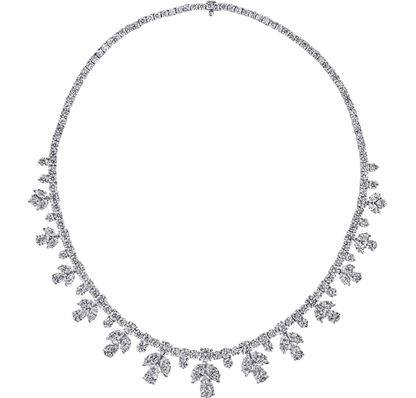 Mesh Necklace, Diamonds, 30.48ct. Total