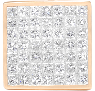 Cufflinks, White Diamonds, 2.27ct. Total