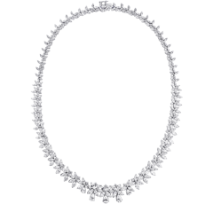 Link Necklace, Diamonds, 29.97ct. Total