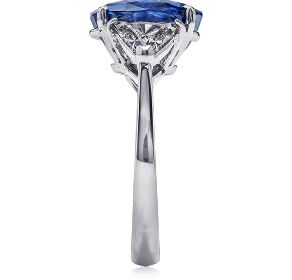 Sapphire Solitaire Engagement Ring