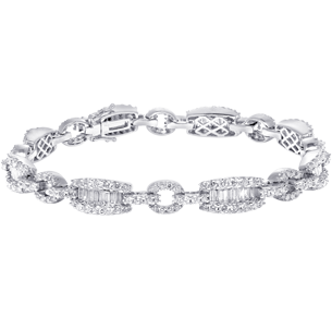 Link Bracelet, Diamonds, 4.78ct. Total