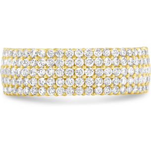 Pave Wedding Band, Diamonds, 2.39ct. Total