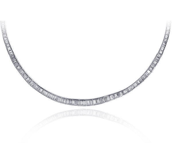 Link Necklace, Diamonds, 11.39ct. Total