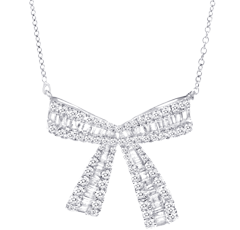 Cluster Pendant, White Diamonds, 1.32ct. Total