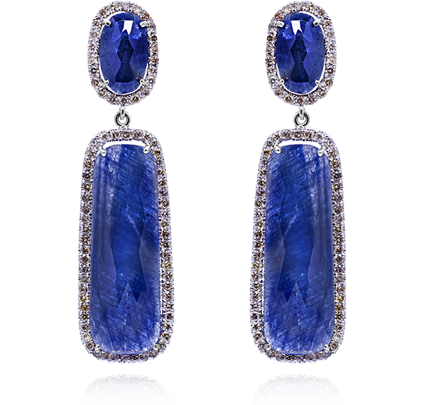 Sapphire Drop Earrings