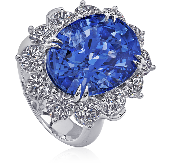 Sapphire Solitaire Engagement Ring