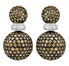 Earrings, Diamonds, 17.10ct. Total