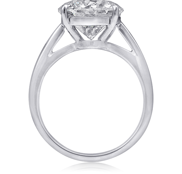 Three Stone Engagement Ring, Diamonds, 4.01ct. Total