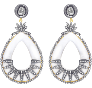 Drop Earrings, Brown Diamonds, 2.42ct. Total