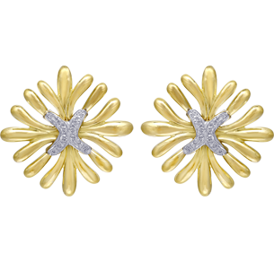 Earrings, White Diamonds, 0.48ct. Total