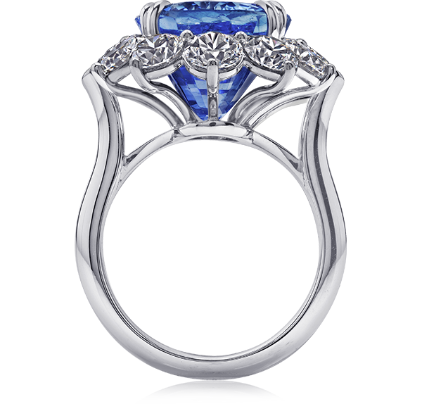 Sapphire Solitaire Engagement Ring