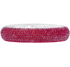 Ruby Bangle Bracelet