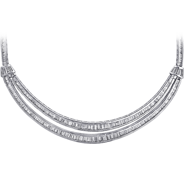 Choker Necklace, Diamonds, 15.43ct. Total