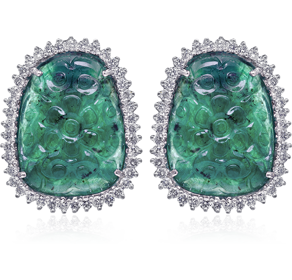 Emerald Stud Earrings