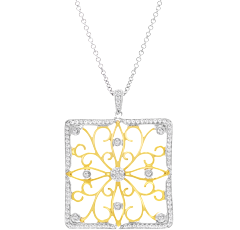 Pendant, White Diamonds, 0.70ct. Total