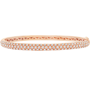 Bangle Bracelet, Diamonds, 1.52ct. Total