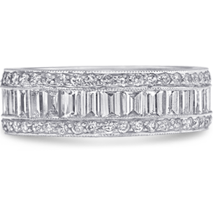 Channel Wedding Band, Diamonds, 3.27ct. Total