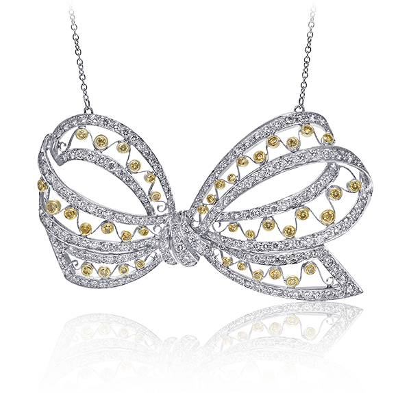 Necklace, Yellow Diamonds, 4.97ct. Total