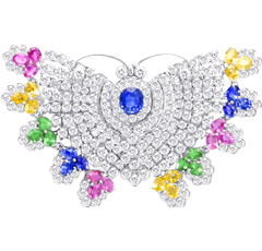 Brooch, White Diamonds, 7.83ct. Total