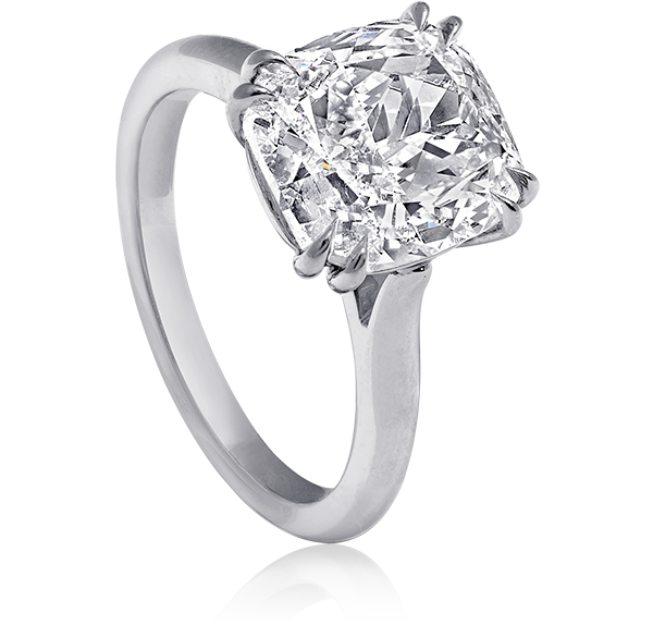Solitaire Engagement Ring, Diamonds, 4.02ct. Total
