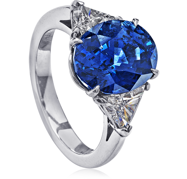 Sapphire Solitaire Engagement Ring