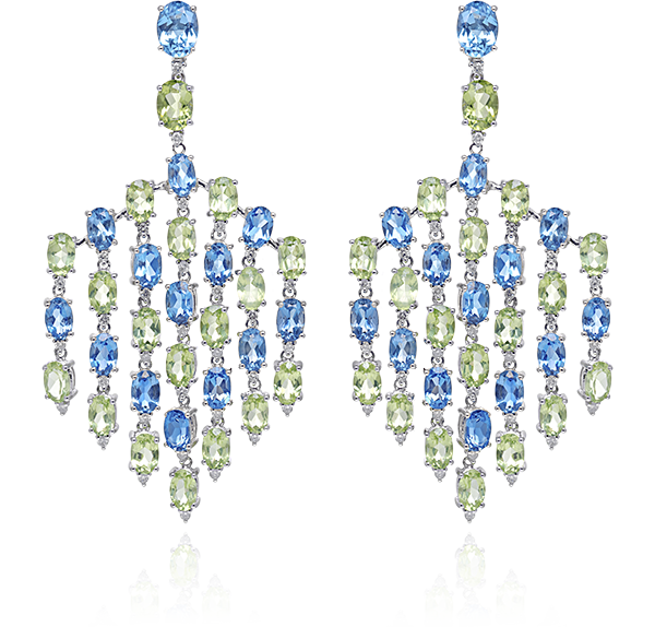 Peridot Chandelier Earrings