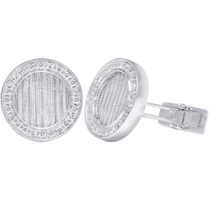 Cufflinks, White Diamonds, 0.54ct. Total